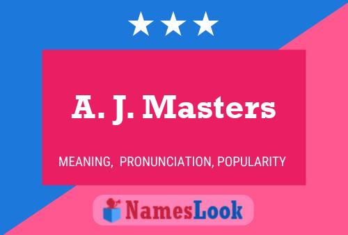 ملصق اسم A. J. Masters