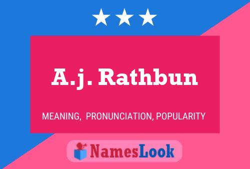 ملصق اسم A.j. Rathbun