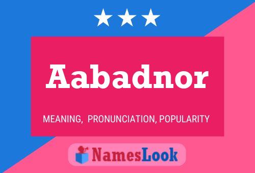 ملصق اسم Aabadnor