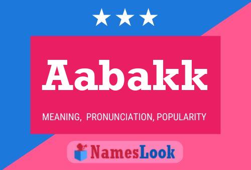 ملصق اسم Aabakk