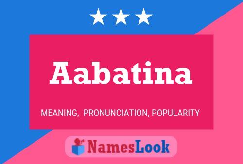 ملصق اسم Aabatina