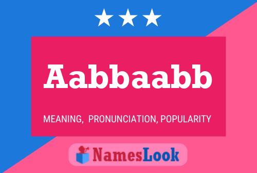 ملصق اسم Aabbaabb