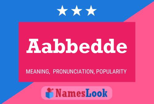 ملصق اسم Aabbedde