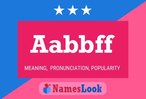 ملصق اسم Aabbff