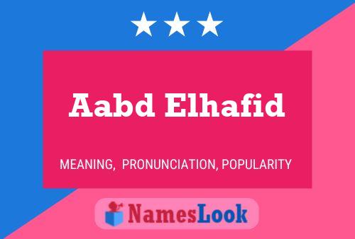 ملصق اسم Aabd Elhafid