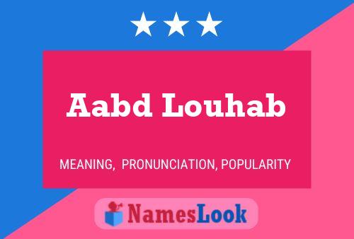 ملصق اسم Aabd Louhab