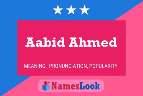 ملصق اسم Aabid Ahmed