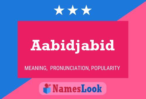 ملصق اسم Aabidjabid