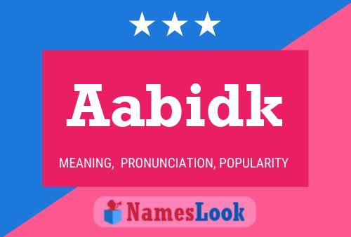 ملصق اسم Aabidk