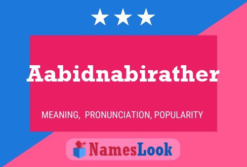 ملصق اسم Aabidnabirather