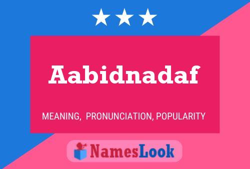 ملصق اسم Aabidnadaf