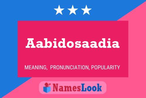 ملصق اسم Aabidosaadia