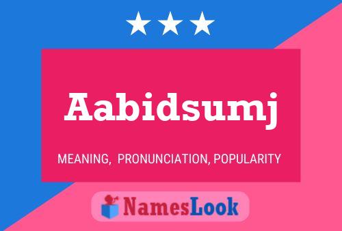 ملصق اسم Aabidsumj