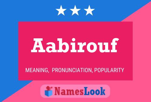 ملصق اسم Aabirouf