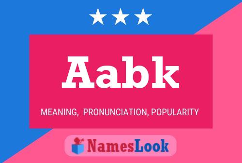 ملصق اسم Aabk