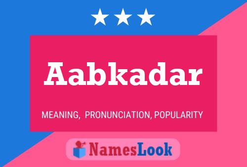 ملصق اسم Aabkadar