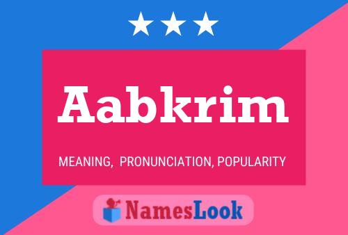 ملصق اسم Aabkrim