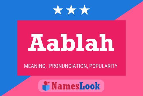 ملصق اسم Aablah