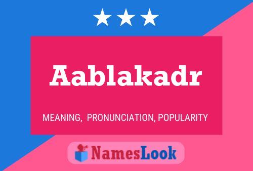 ملصق اسم Aablakadr