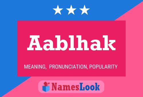 ملصق اسم Aablhak