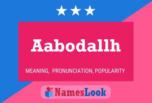 ملصق اسم Aabodallh