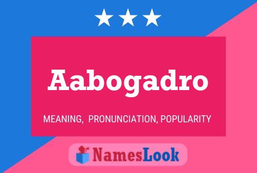 ملصق اسم Aabogadro