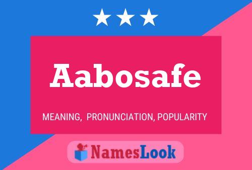 ملصق اسم Aabosafe