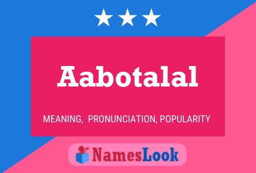 ملصق اسم Aabotalal