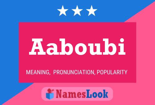 ملصق اسم Aaboubi