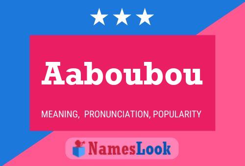 ملصق اسم Aaboubou