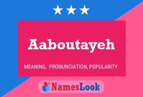 ملصق اسم Aaboutayeh