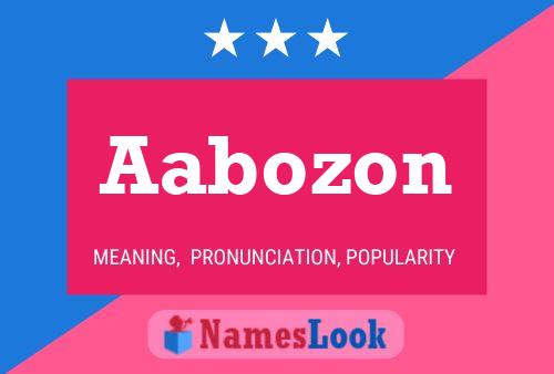 ملصق اسم Aabozon