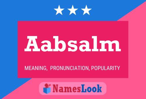 ملصق اسم Aabsalm