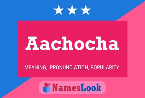 ملصق اسم Aachocha