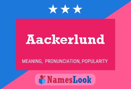 ملصق اسم Aackerlund