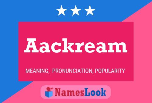 ملصق اسم Aackream