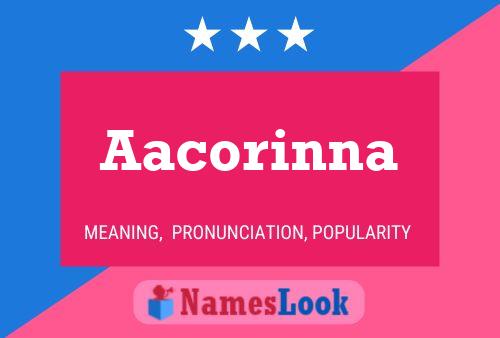 ملصق اسم Aacorinna