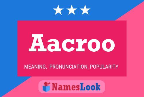 ملصق اسم Aacroo