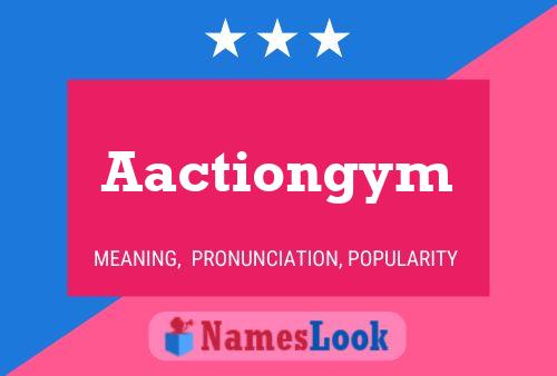 ملصق اسم Aactiongym