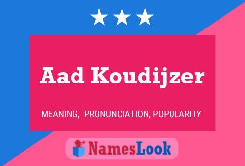 ملصق اسم Aad Koudijzer