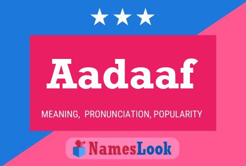 ملصق اسم Aadaaf