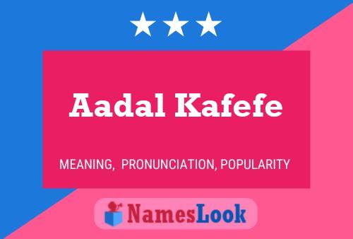 ملصق اسم Aadal Kafefe