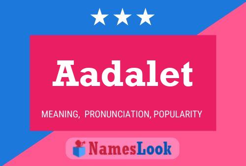 ملصق اسم Aadalet