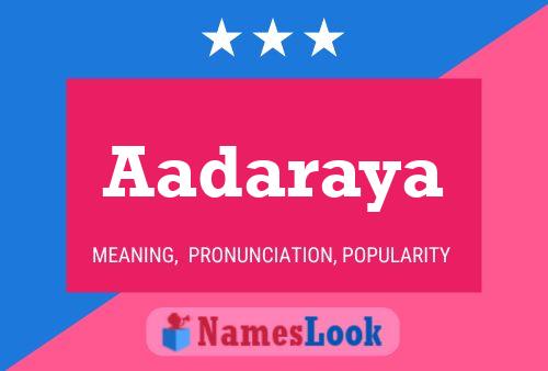 ملصق اسم Aadaraya