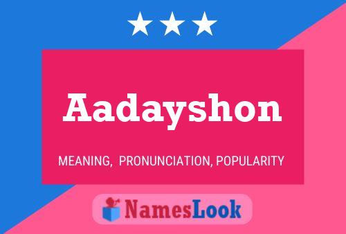 ملصق اسم Aadayshon