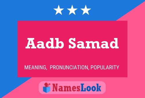 ملصق اسم Aadb Samad