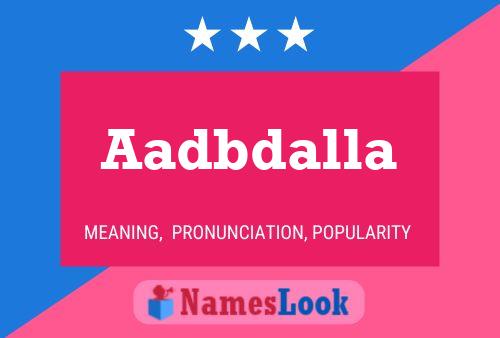 ملصق اسم Aadbdalla