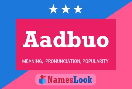 ملصق اسم Aadbuo