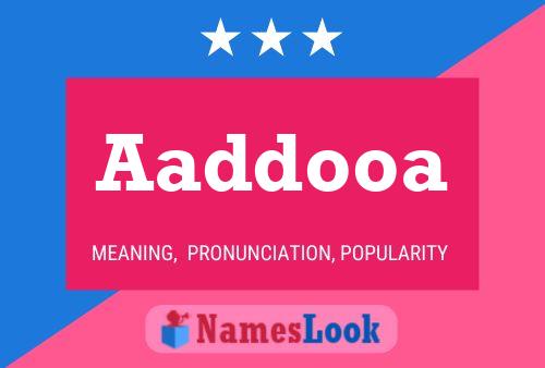 ملصق اسم Aaddooa