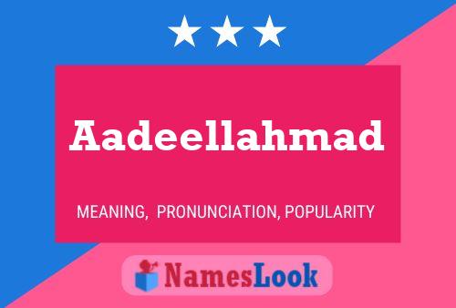 ملصق اسم Aadeellahmad